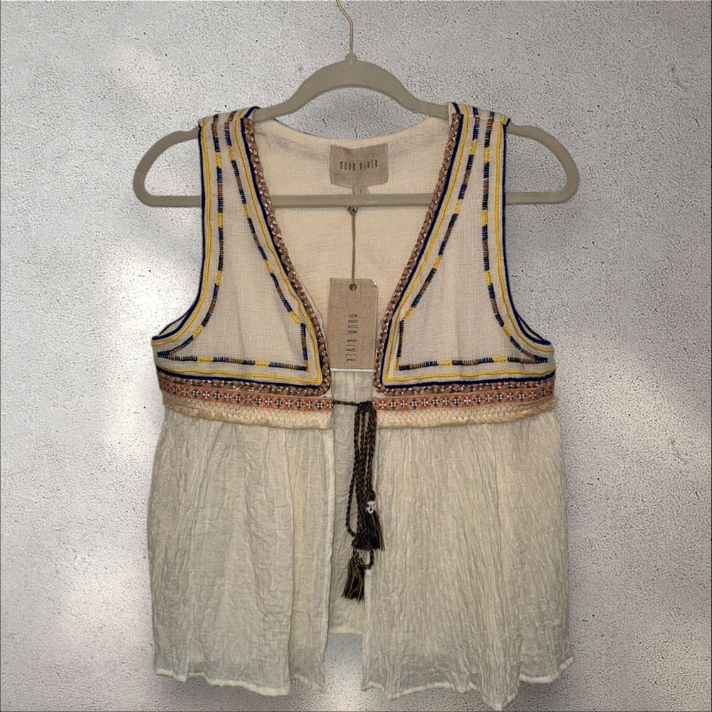 Open front vest shirt